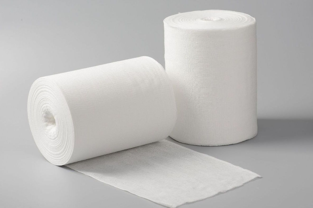 Disposable Medical Supplies Bleached 36"*100yard 19*15 Gauze Roll ISO13485 and CE Certificated