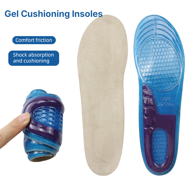 Wholesale Running Orthotics Silicone Sports Gel Massage Insoles