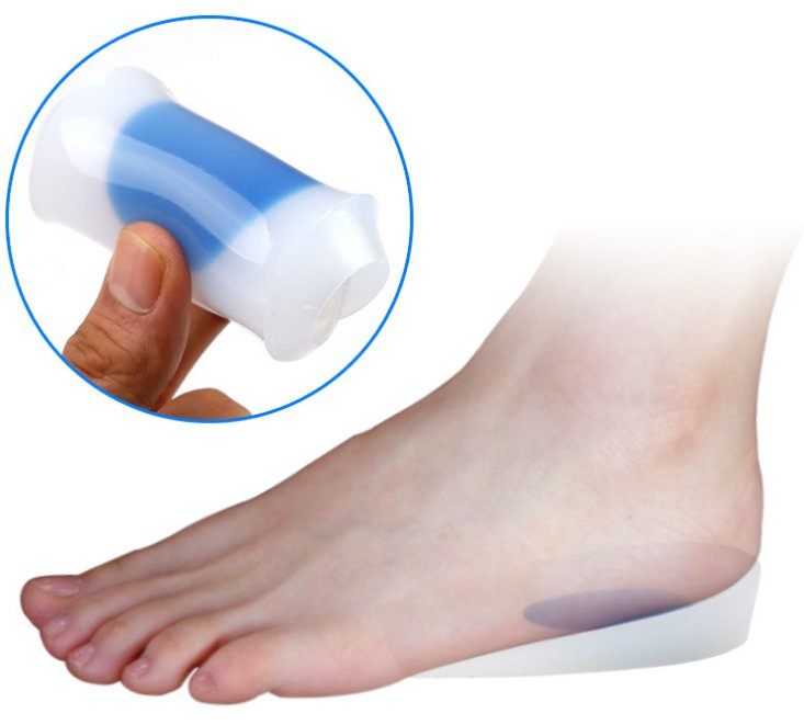 Sports &amp; Comfort Gel Shoes Pad Spur Insole Massage Silicon Heel Cushions