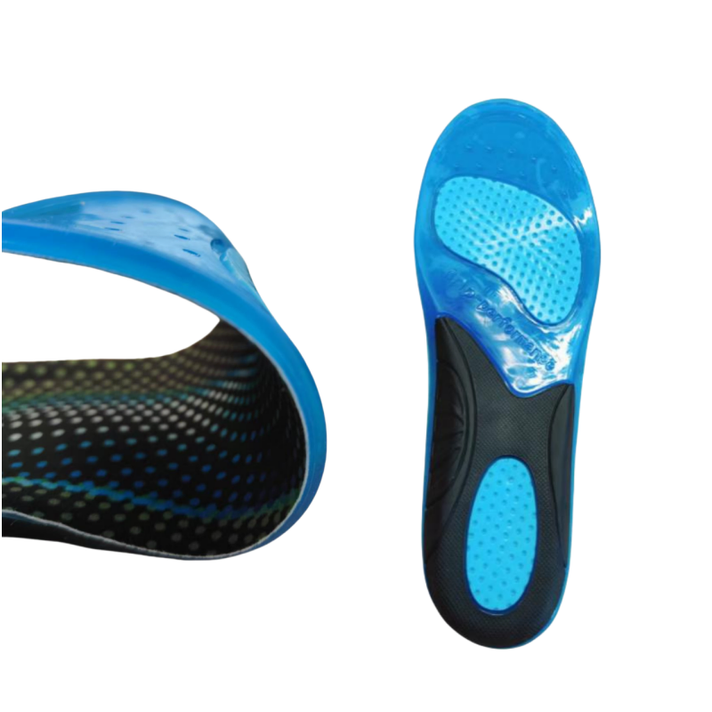 Hot Selling Multi-Functional Gel Insoles Comfort Sports Orthotic Arch Support with TPR Positioned Bottom Silicone Shoe Pads