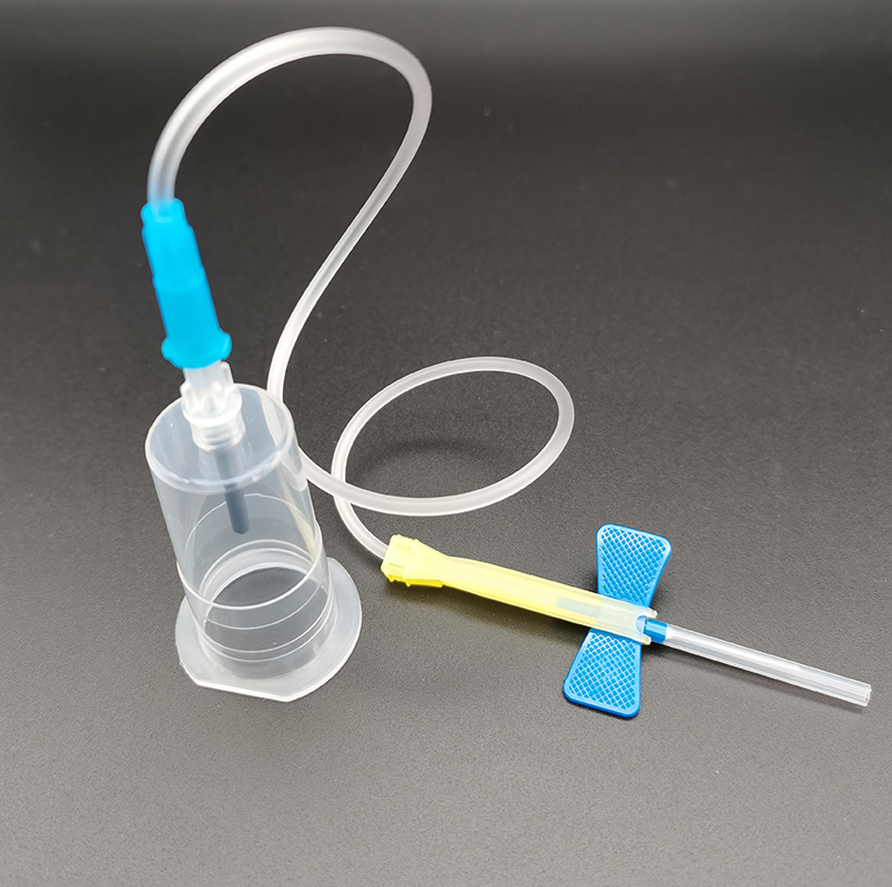 Medical Supplier Safety Butterfly Blood Collection Needle with Holder Scalp Vein Needle