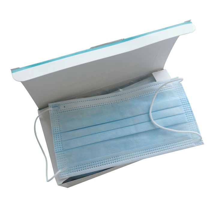 En14683 Type Iir Disposable 3 Ply Surgical Nonwoven Sanitary Pleated Custom OEM Surgeon Dental Facial Medical Procedure Protective Mouth Face Mask for Hospital