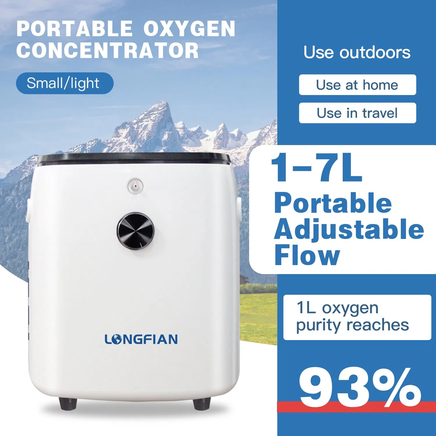 Amazon Portable Health Care Oxygen Concentrator with Battery