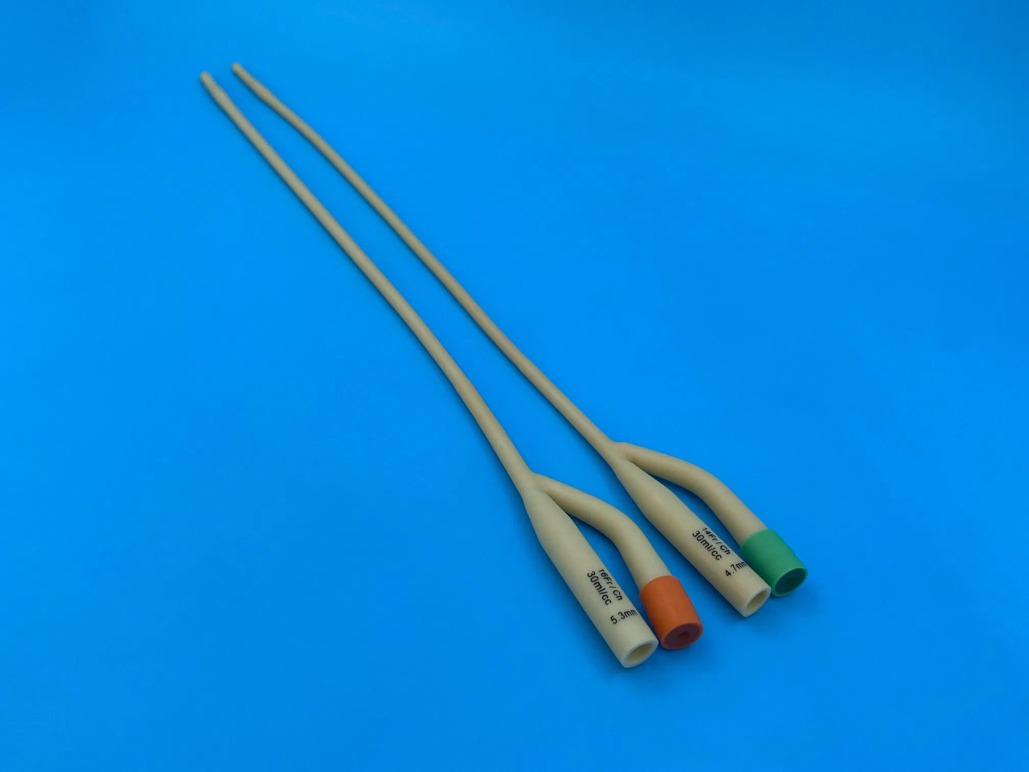 Disposable Nature Rubber Latex Urinary Foley Catheters with Balloon CE ISO Approved
