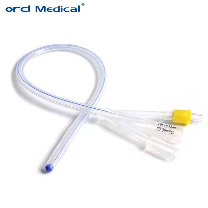 Medical Supply Two Way Three Way Foley Catheter Silicone Urinary Catheter for Single Use