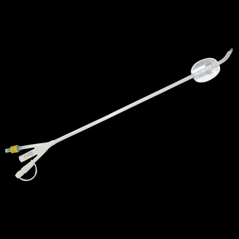 Medical Supply Silicone Urinary Foley Catheter with Balloon 50ml 80ml Fr22 20fr Dufour Tip 3 Way China Manufacturers