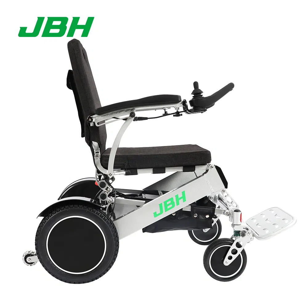 Health Care Supplies 120kg Loading Aluminium Lightweight Folding Powered Electric Wheelchair