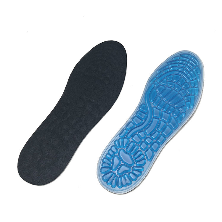 Trim to Size Good Shock Absorption Foot Pain Relief From Plantar Fasciitis Silicone Massaging Gel Insole