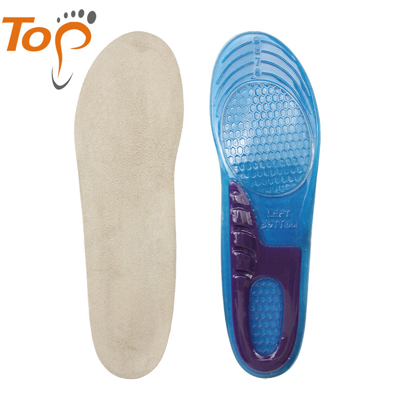 Wholesale Running Orthotics Silicone Sports Gel Massage Insoles
