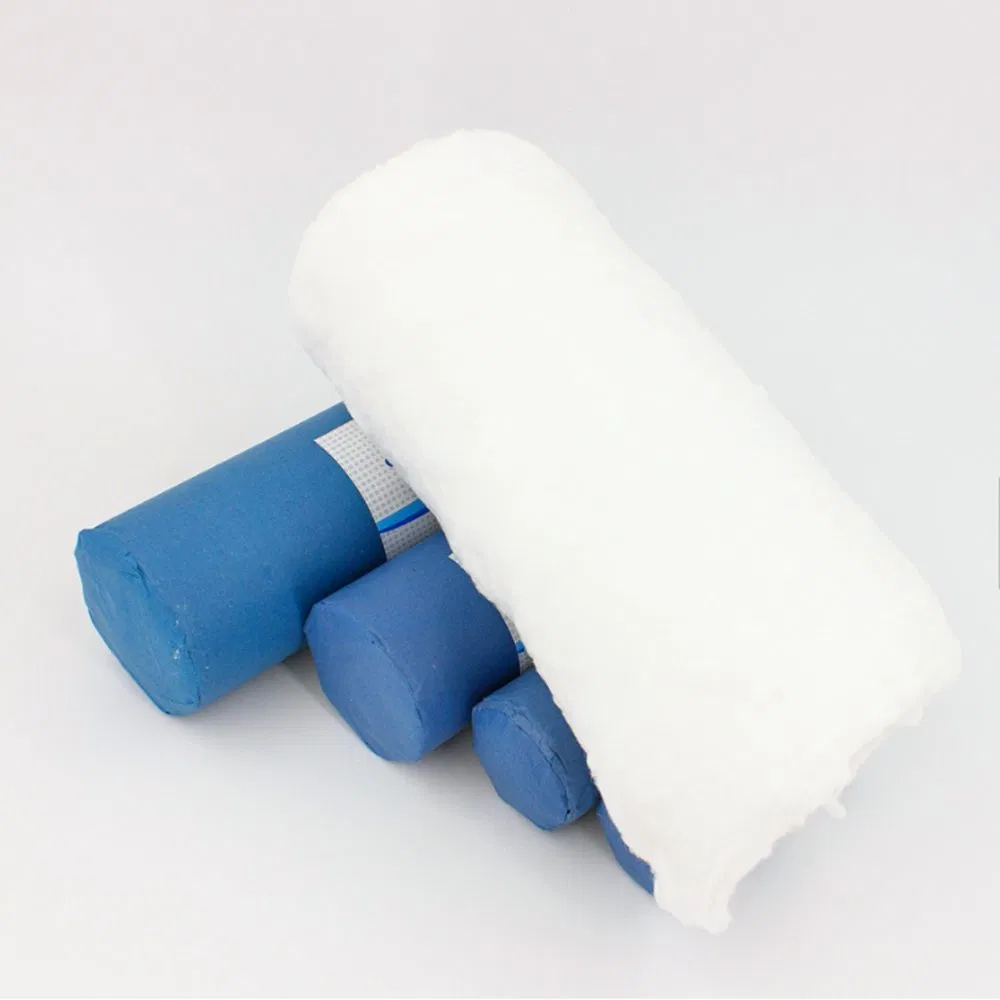 Disposable Medical Absorbent Dental Cotton Roll OEM Veterinary Animal Cotton Gauze Gamgie Wool for Horse