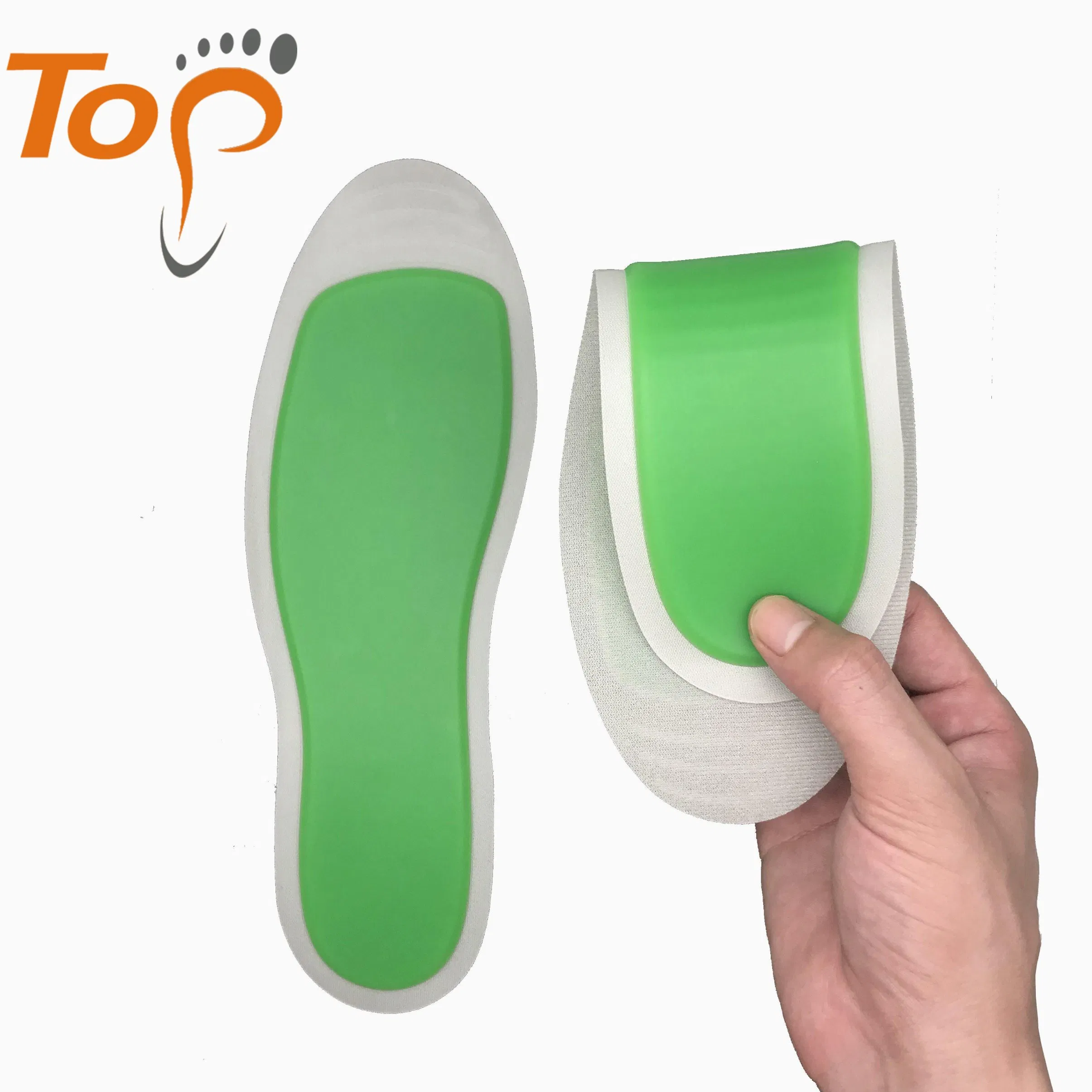 Velvet-Top Gel Insoles Non-Slip Silicone Sports Insoles