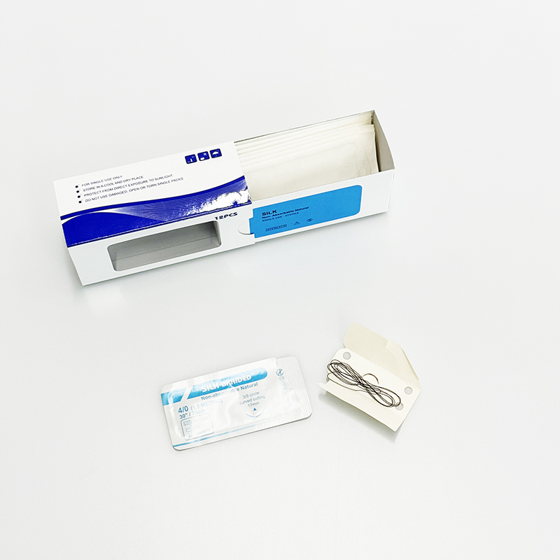 Absorbable or Non-Absorbable Pdo PGA 910 Silk Polydioxanone Catgut Polyester Nylon Surgical Suture Thread with Needle