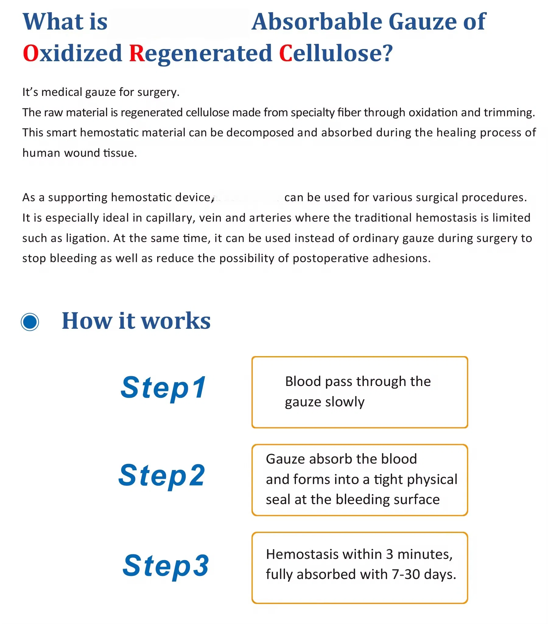 Hemostatic Performance
