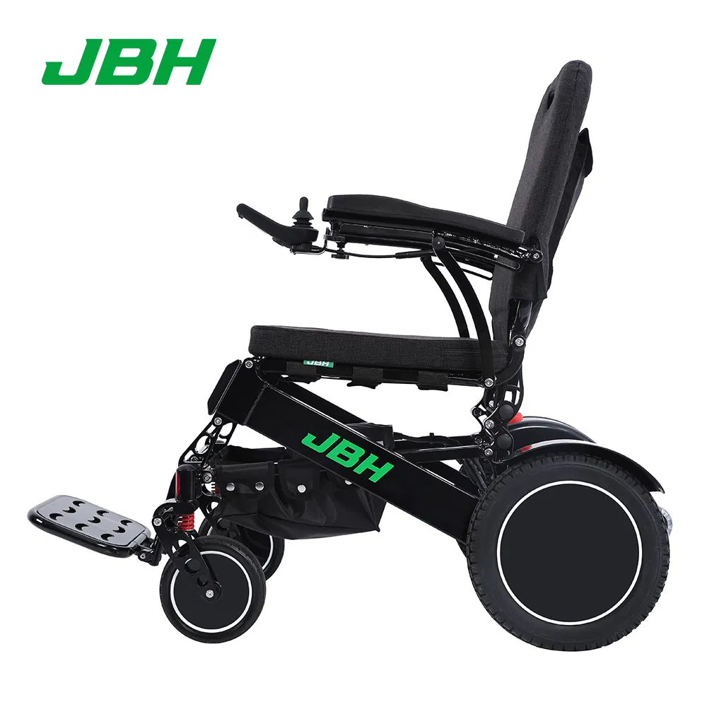 Health Care Supplies 120kg Loading Aluminium Lightweight Folding Powered Electric Wheelchair