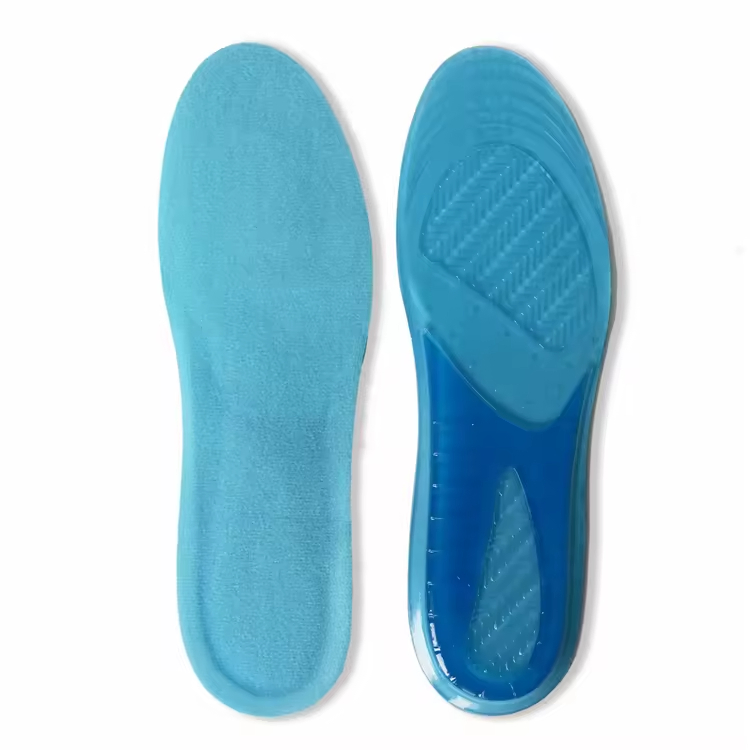 Washable Running Hiking Sports Massaging Silicone Gel Insoles Arch Support Plantar Insoles