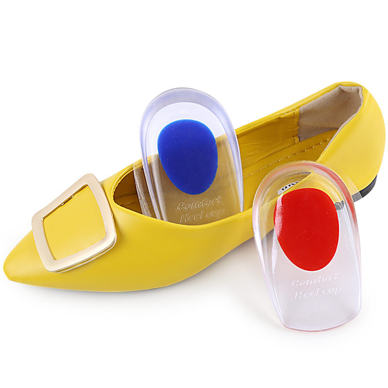 Gel Heel Cups Invisible Heel Insoles Silicone Foot Pad
