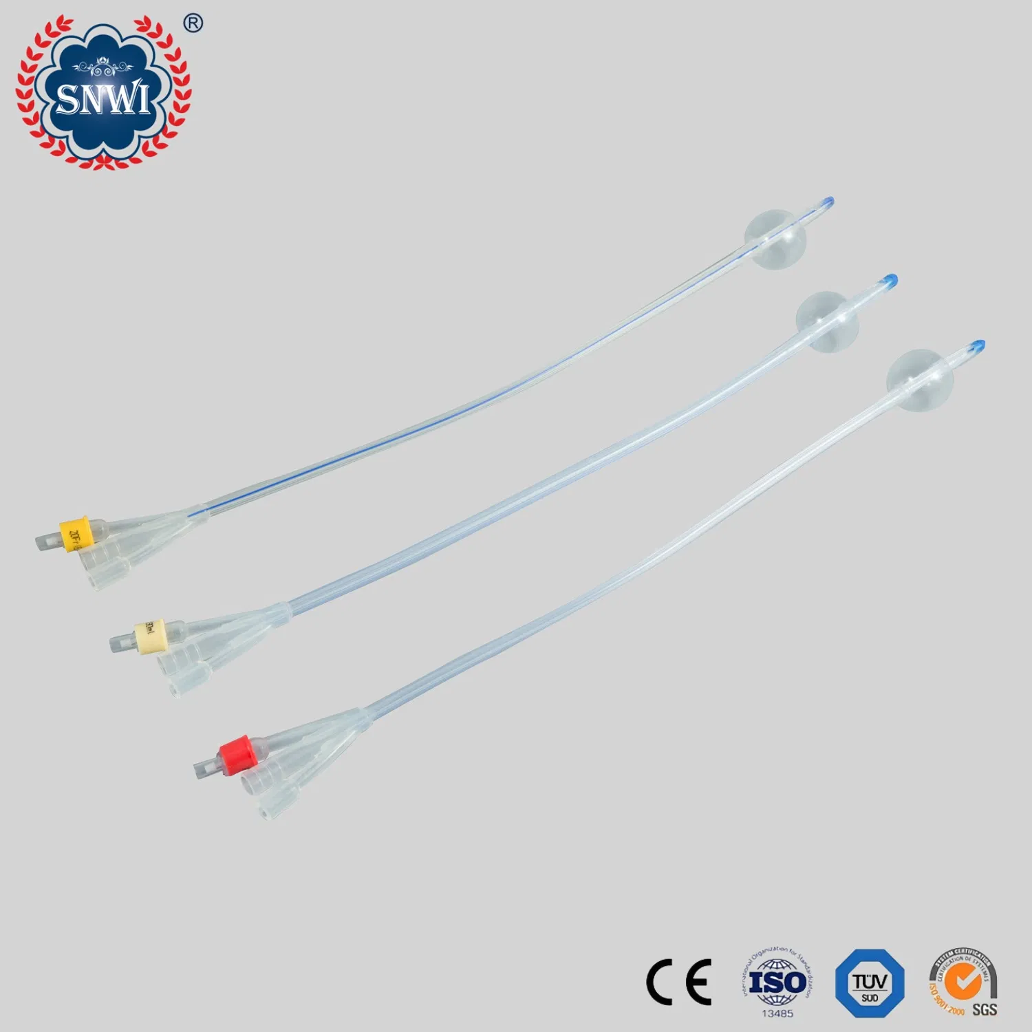 CE Approved Hospital Medical Disposable Sterile 2/3 Way 100% Silicon Coated Latex Foley Balloon Urethral Urine Drainage Catheter
