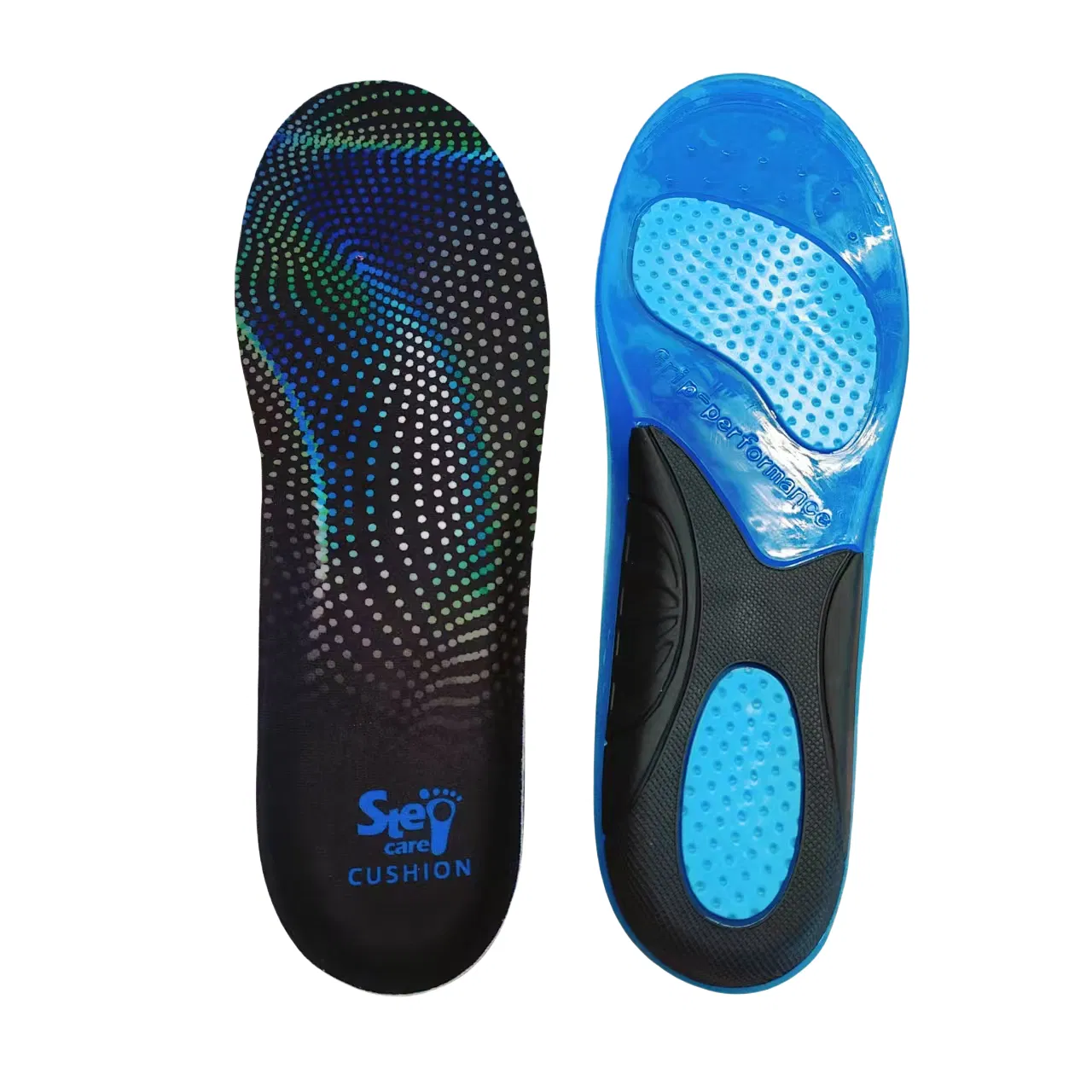 Hot Selling Multi-Functional Gel Insoles Comfort Sports Orthotic Arch Support with TPR Positioned Bottom Silicone Shoe Pads