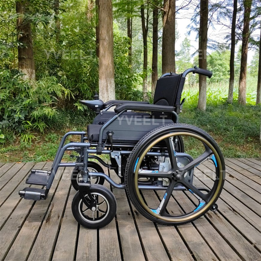 Health Care Supplies Portable Shock Absorption Power Wheel Chair Folding Electric Wheelchair Price for Elderly