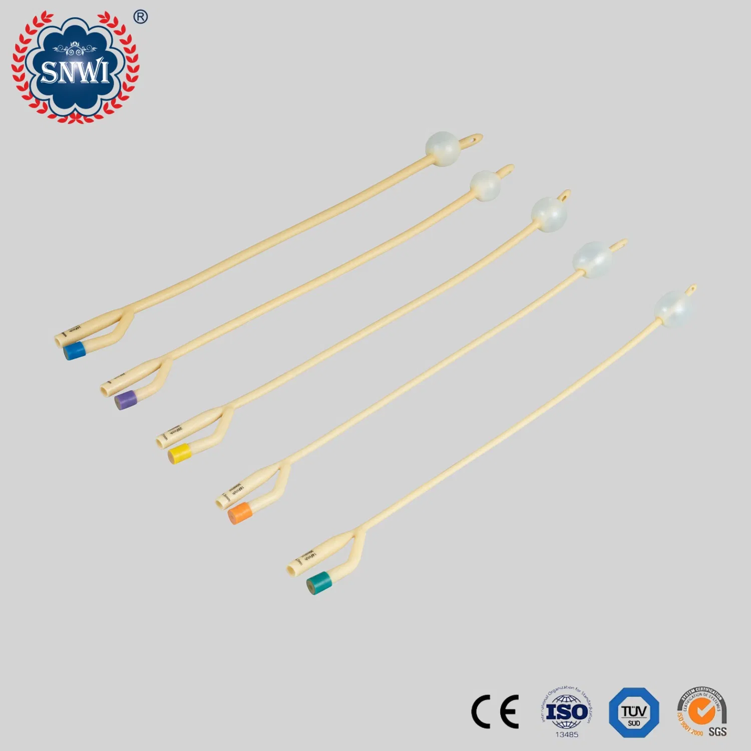 CE Approved Hospital Medical Disposable Sterile 2/3 Way 100% Silicon Coated Latex Foley Balloon Urethral Urine Drainage Catheter