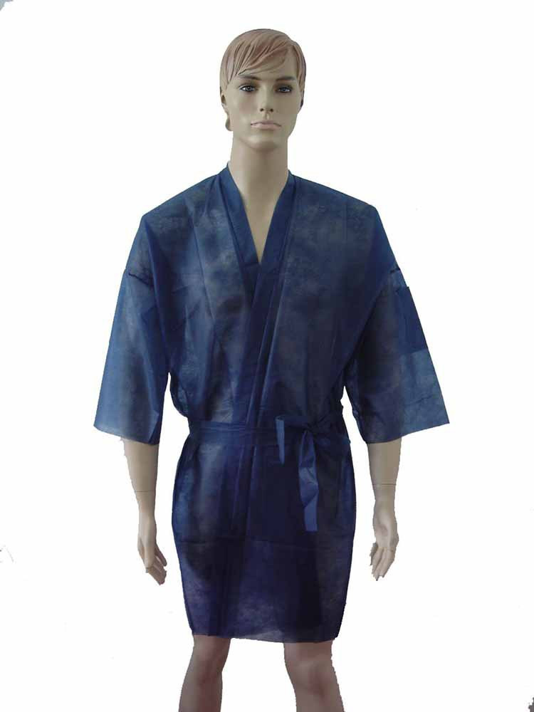 Non Woven Disposable Robe for Beauty Salon and SPA