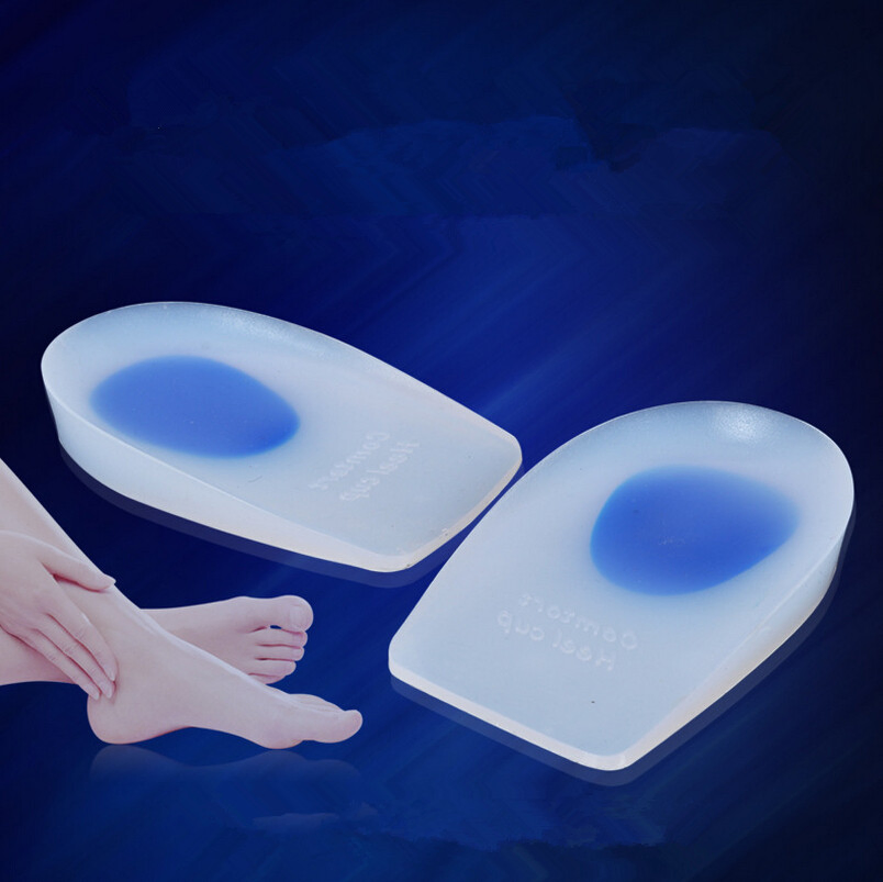 Sports &amp; Comfort Gel Shoes Pad Spur Insole Massage Silicon Heel Cushions