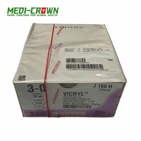 Ethicon Vicryl Suture with Needle for Medical Wound Care and Absorbable Surgical Closure Procedures