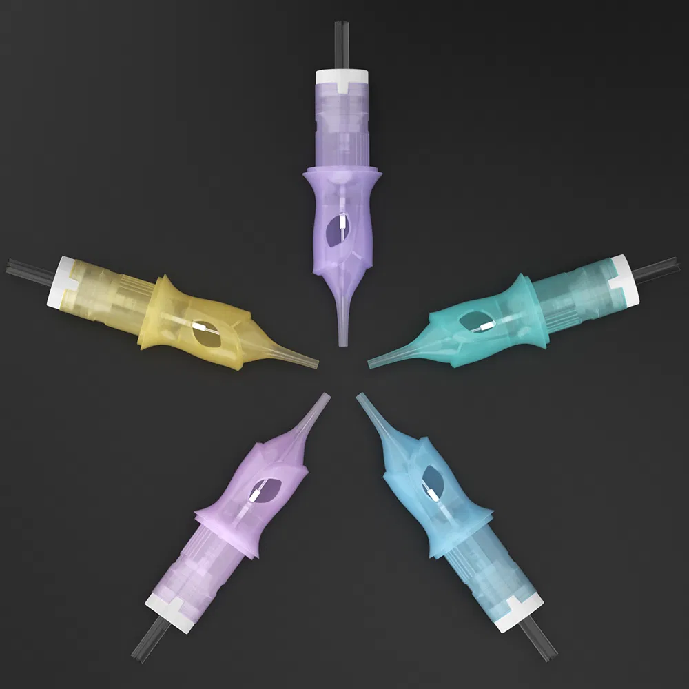 Medical Grade Multicolor Permanent Makeup Cartridge Stainless Steel Needling Needles