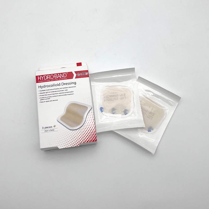 Premium Medical 5*5cm Waterproof Adhesive Silicone Border Foam Dressing for Wound Care