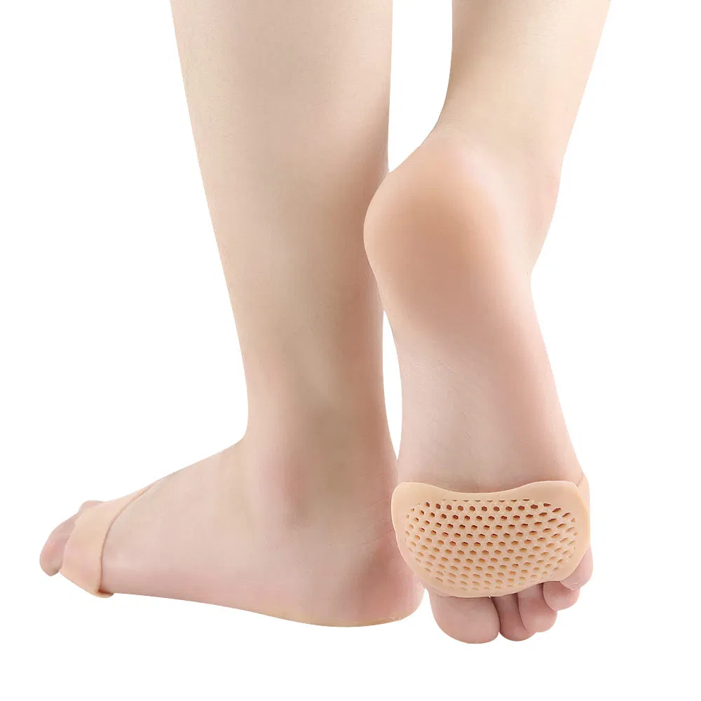 Amazon Hot Selling Breathable Holes Silicon Honeycomb Forefoot Pad Insole