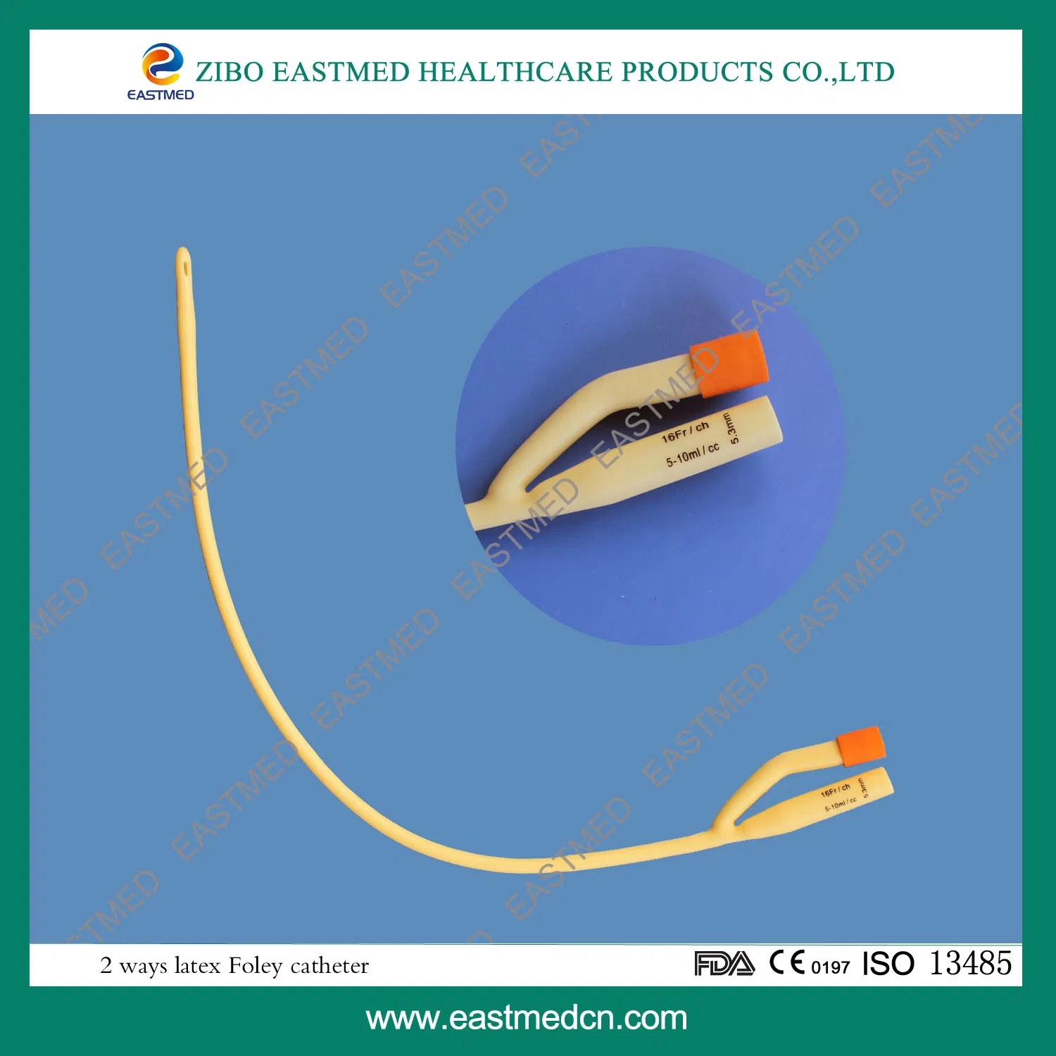 2 Ways Latex Foley Disposable Medical Double Lumen Bronchial Tube Endobronchial Catheter
