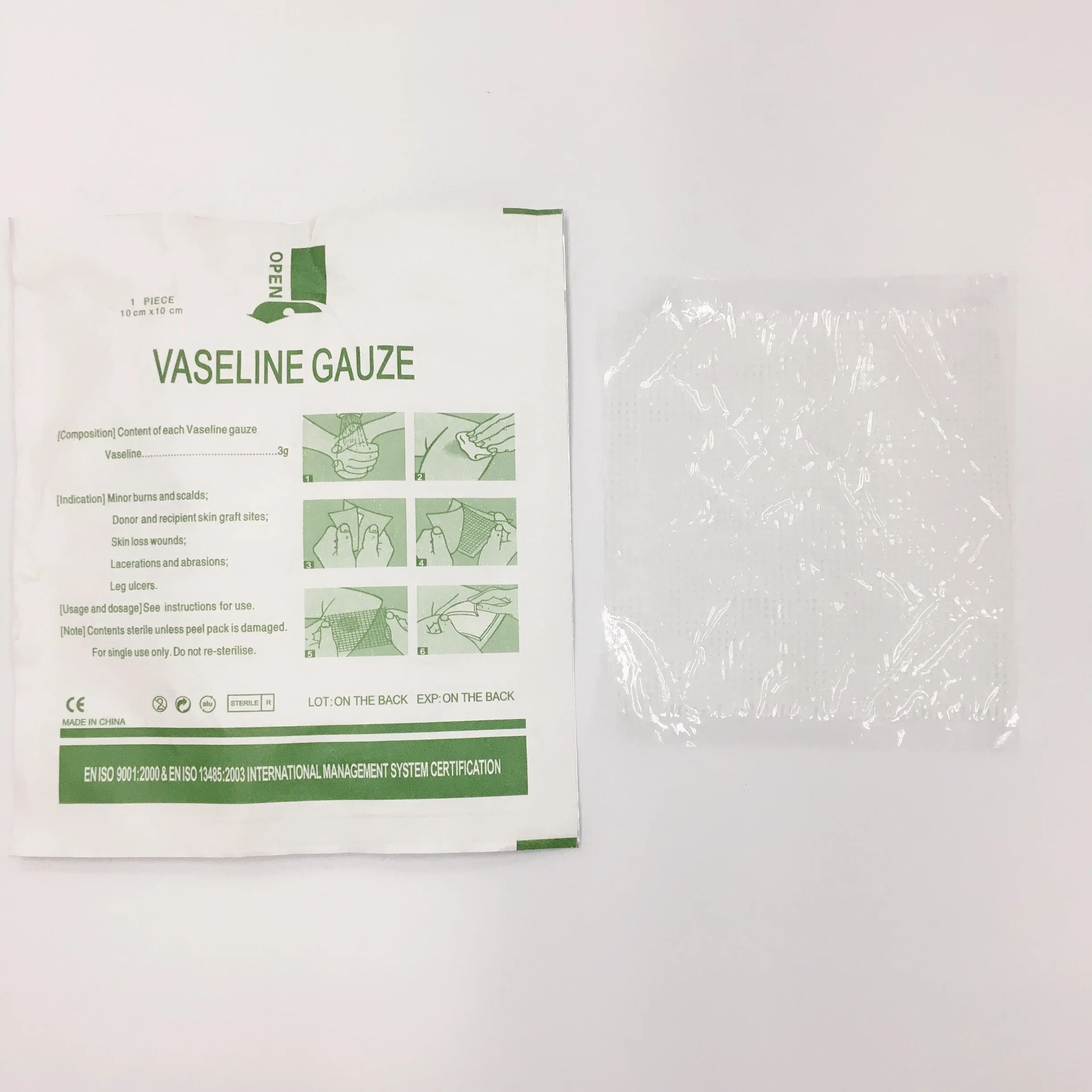 Hot Sale High Quality Different Sizes Medical Paraffin Gauze