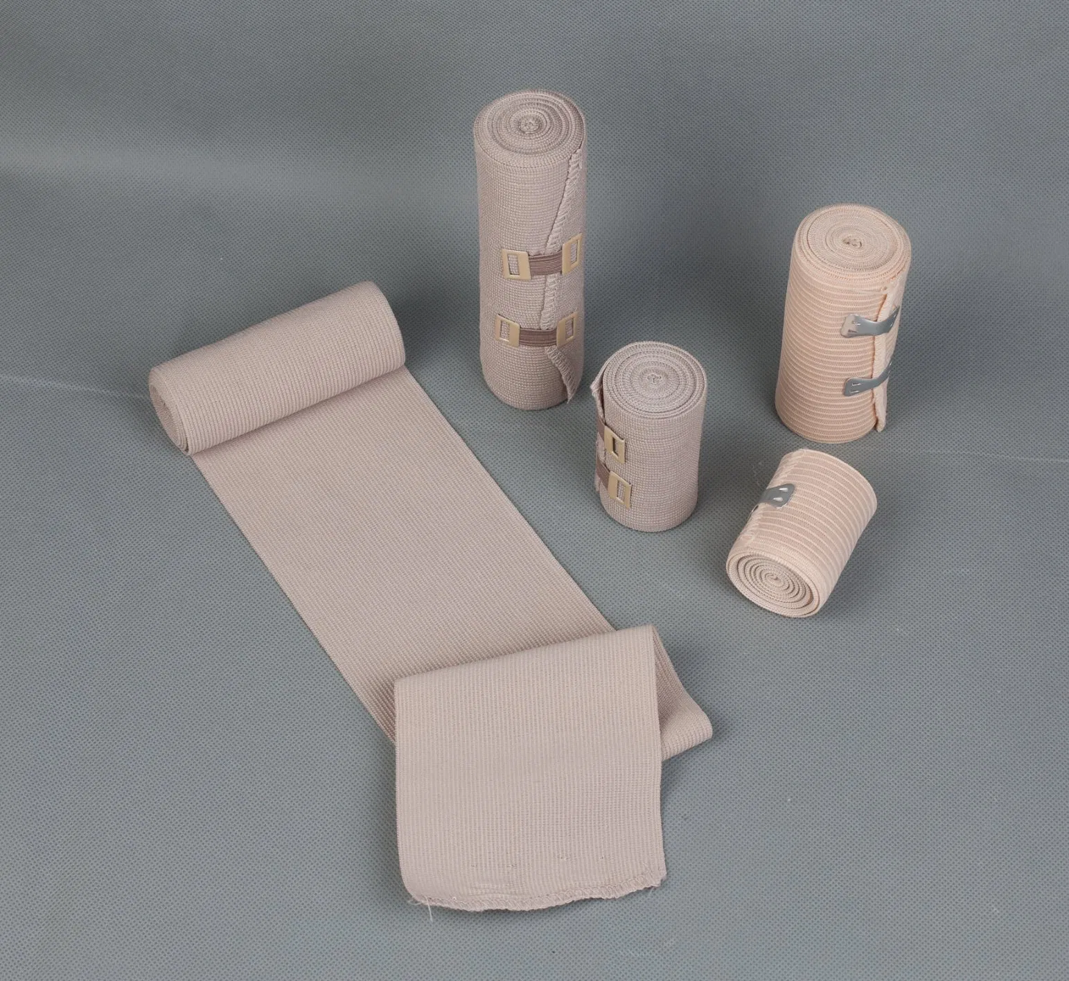 Compression Skin White Color High Spandex Cotton Medical Crepe Elastic Bandage