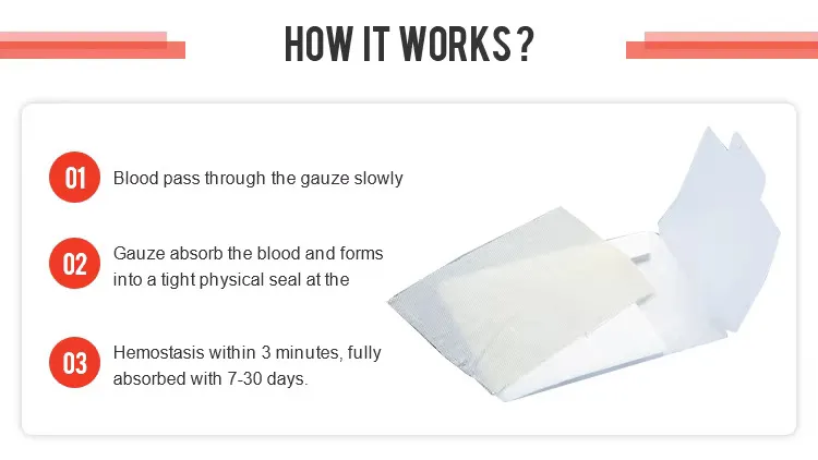 Absorbable Surgical Hemostatic Gauze 4