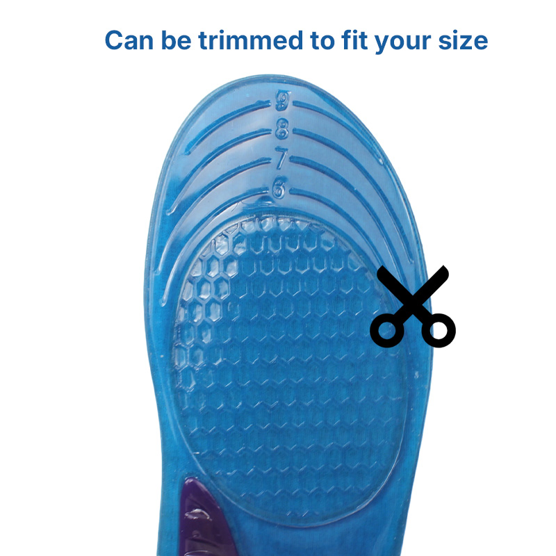 Wholesale Running Orthotics Silicone Sports Gel Massage Insoles