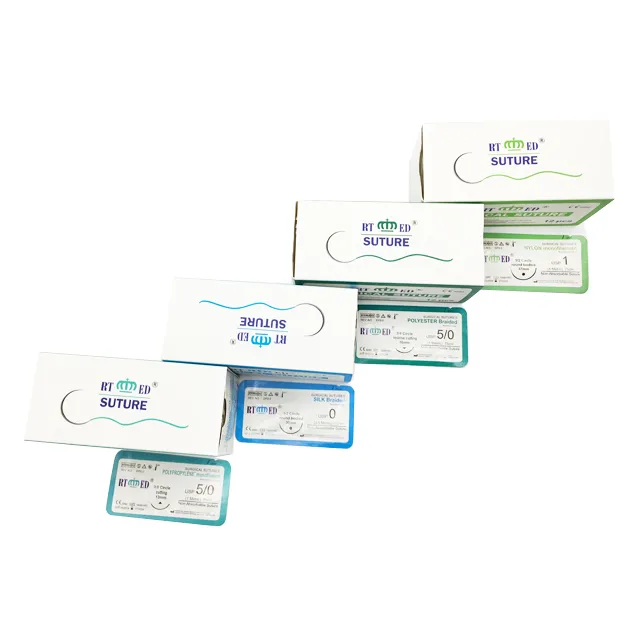Non-Absorbable Surgical Suture with Needle Silk