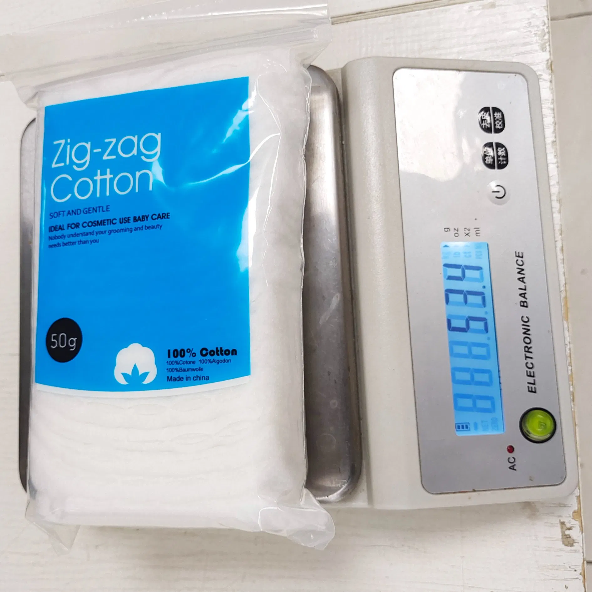 Medical Disposable 50g Zig-Zag Cotton