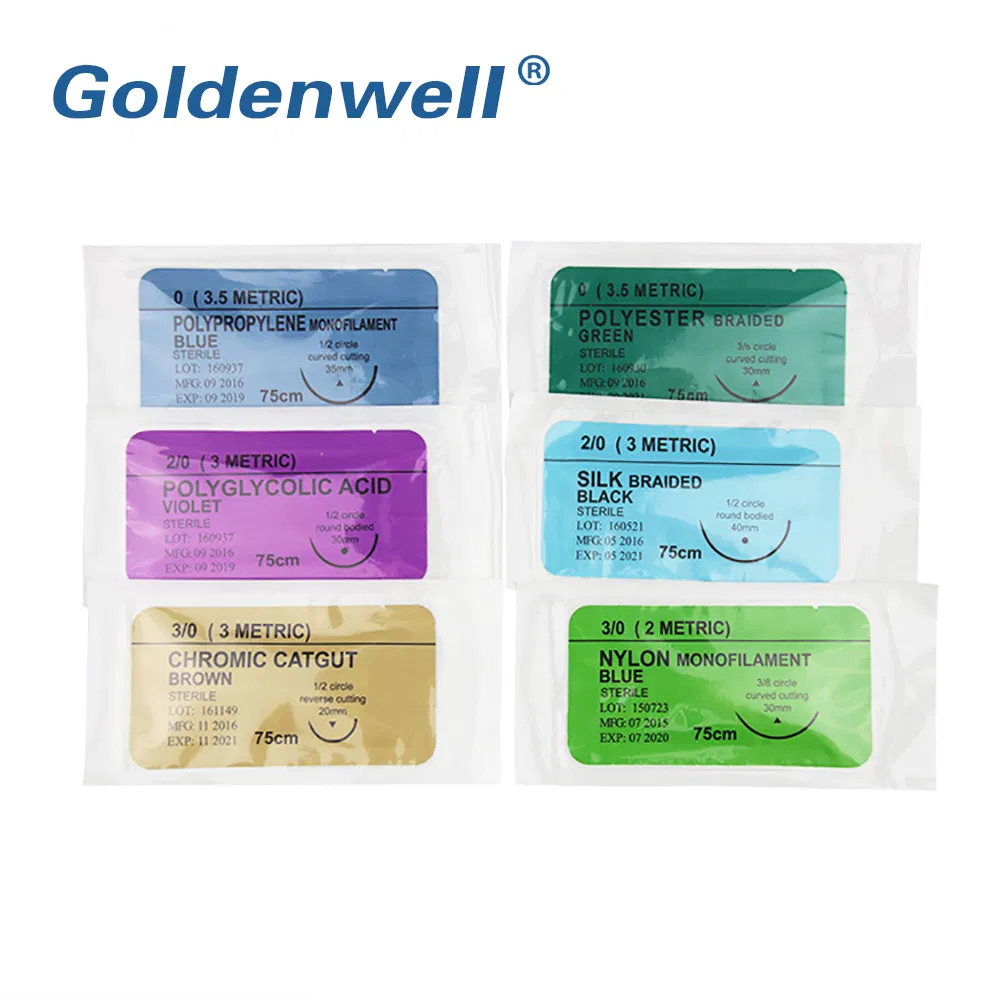 Cheapest Polypropylene Surgical Sutures Manufacturers PGA, Pgla, Nylon, Silk, Polyester
