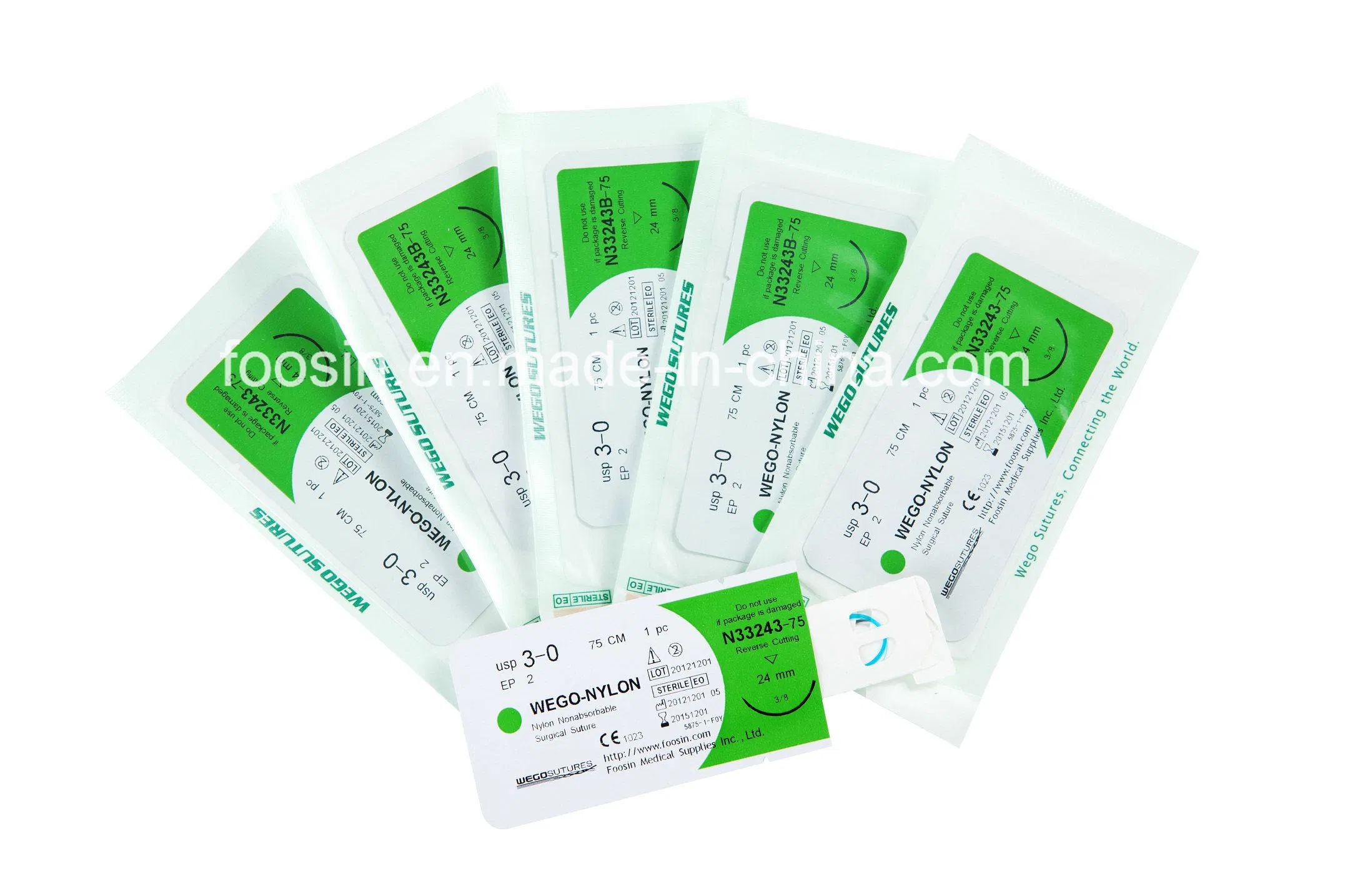 Medical Supply---Sterile Surgical Suture (PGA/PDO/Silk/Nylon/Catgut)