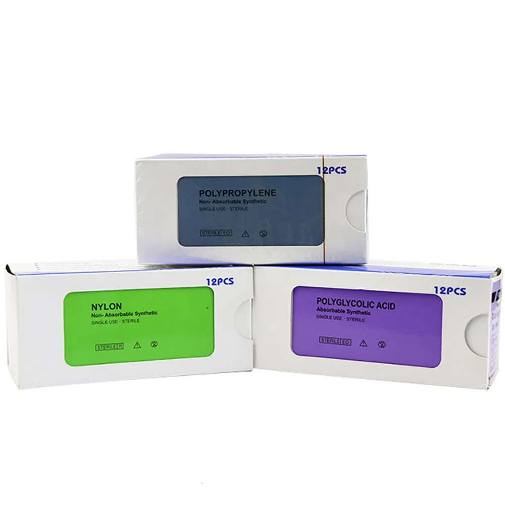 Polydioxanone PGA PGLA Nylon Silk Polyester Surgical Suture Natural Absorbable Threads