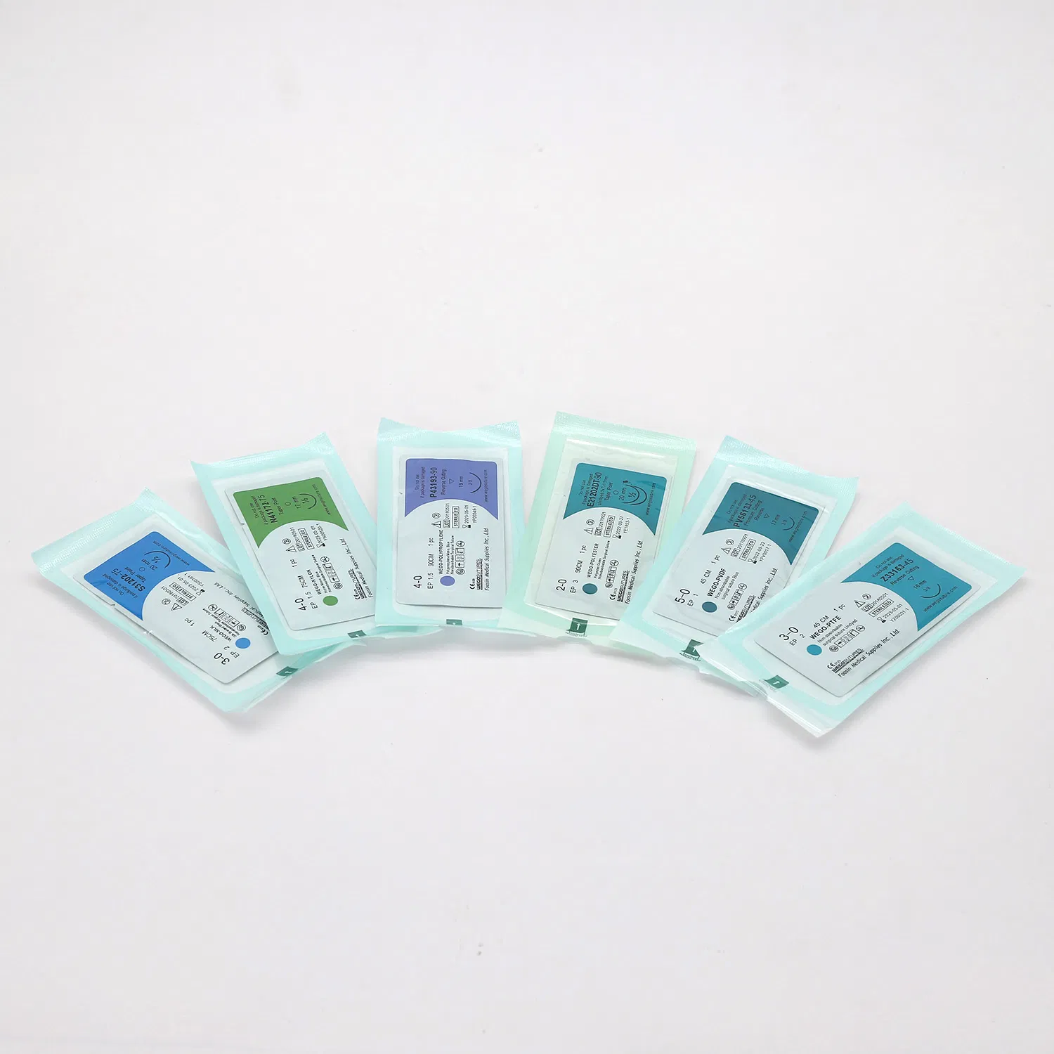 Wego Brand Surgical Suture Bsi Approved Surgical Suture with Needle (absorbable and Nonabsorbable)