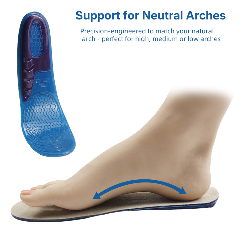 Wholesale Running Orthotics Silicone Sports Gel Massage Insoles