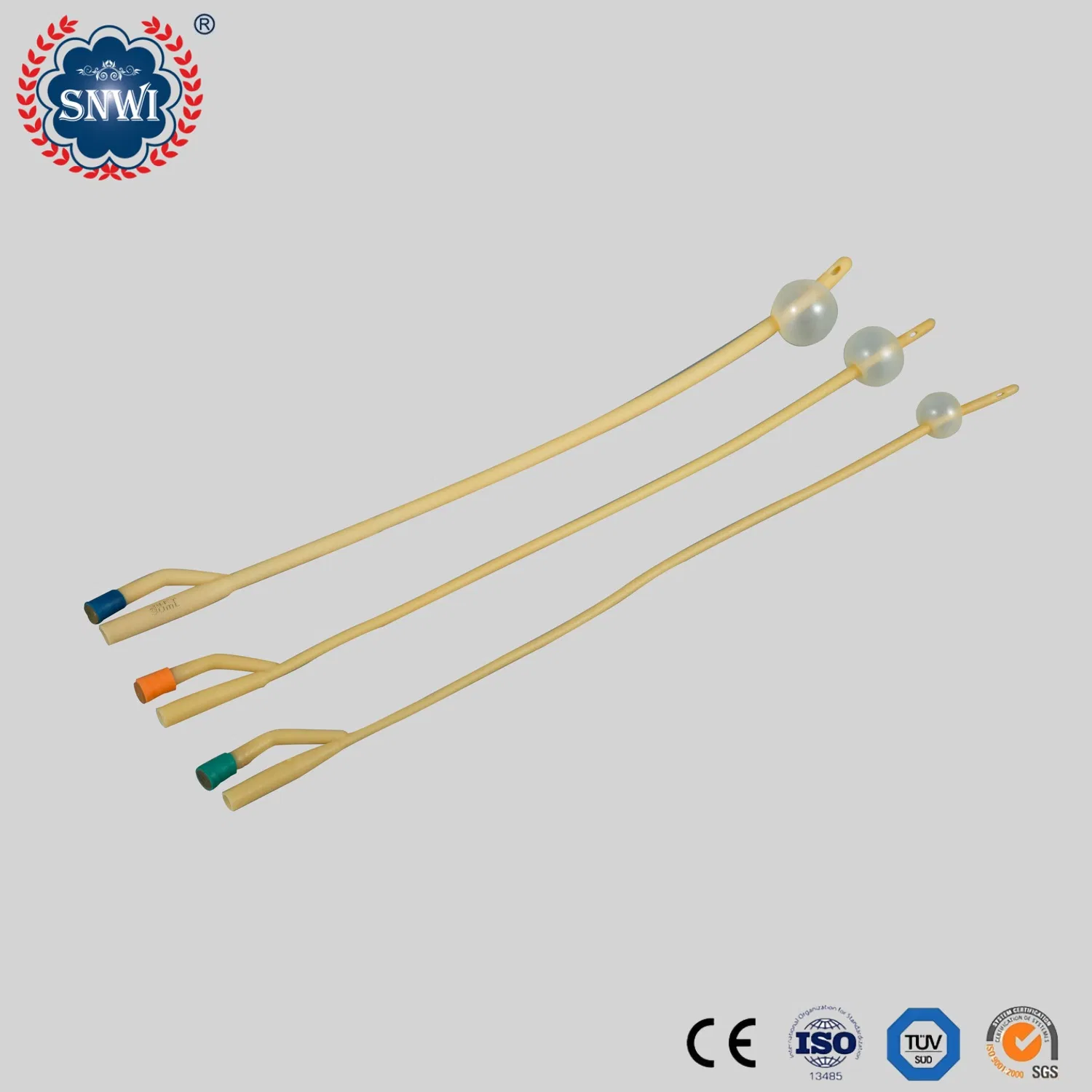 CE Approved Hospital Medical Disposable Sterile 2/3 Way 100% Silicon Coated Latex Foley Balloon Urethral Urine Drainage Catheter