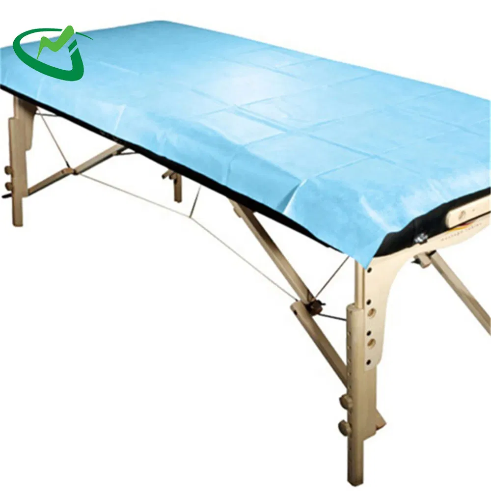Medical 180X200cm Paper Film Waterproof Massage Disposable Protective Bed Sheet for European Hospital