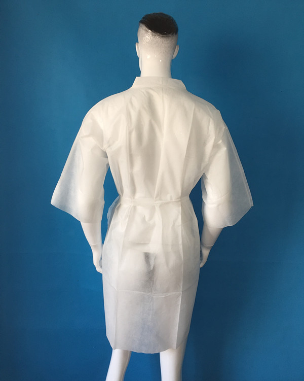 Non Woven Disposable Robe for Beauty Salon and SPA