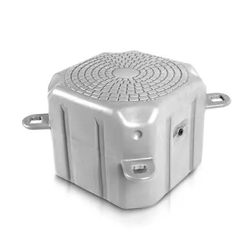 Square Plastic Floating Dock-Gray