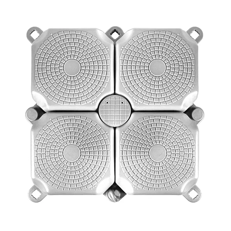 China Suppliers Square Plastic Floating Dock Gray - High Density Polyethylene, 500x500mm, 350kg/m² Buoyancy, Factory Direct
