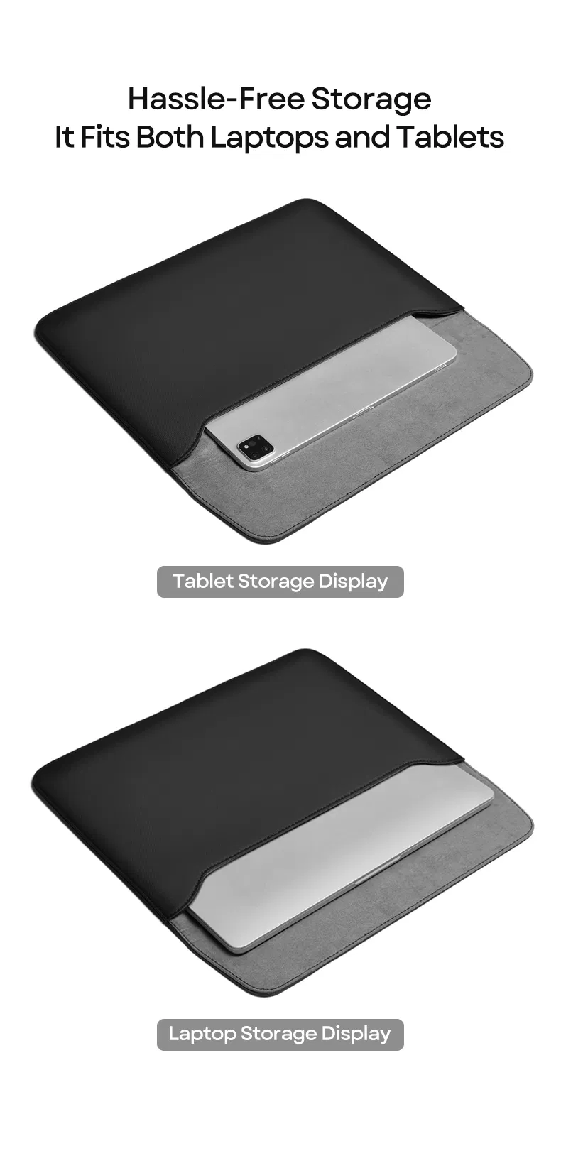 Mala Slim Magnética à Prova de Choque para Laptop