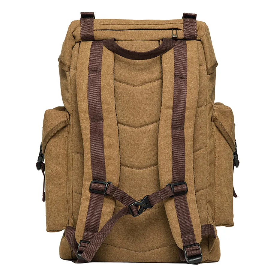 Nova Mochila Casual Estilosa Grande - Capacidade Retro Bolsa de Lona