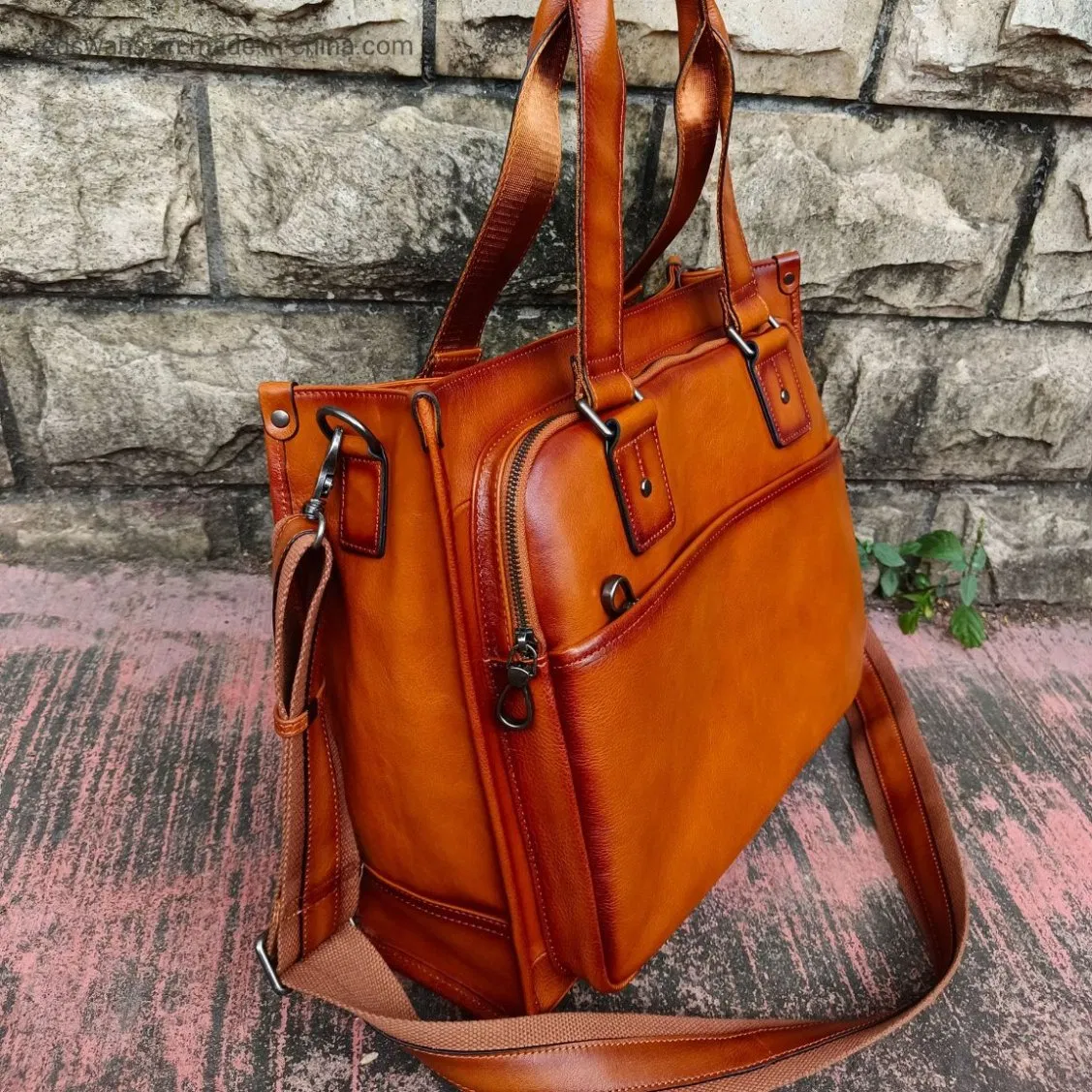 Mala Mensageiro para Laptop de Moda Quente Preço de Fábrica Design Vintage com Bolsa de Laptop em Couro Bolsa de Ombro RS-Ypsy-6235